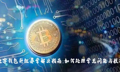数字钱包升级异常解决指南:如何处理常见问题与技巧